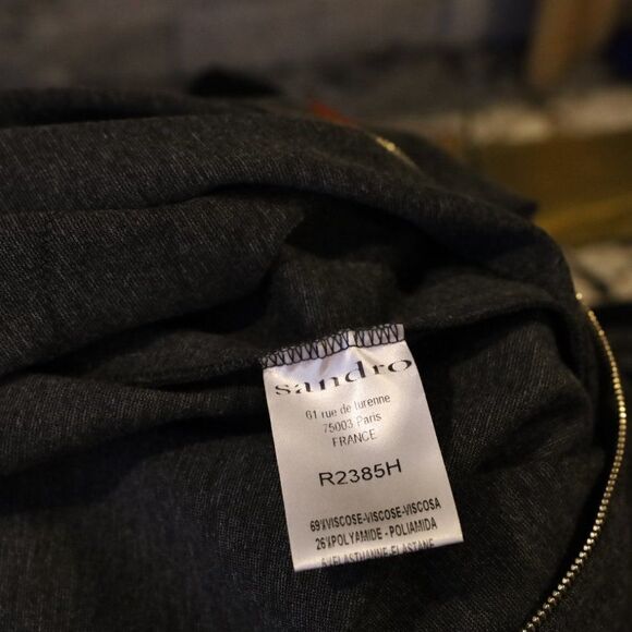 Sandro Paris Structured Lace Dress Sz S - Picture 7 of 7